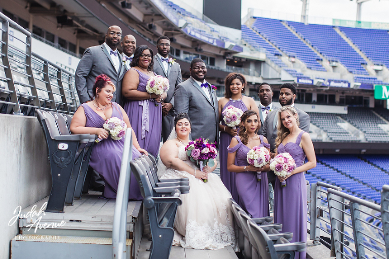 Carly and Navon s Wedding at M T Bank Stadium in Baltimore MD