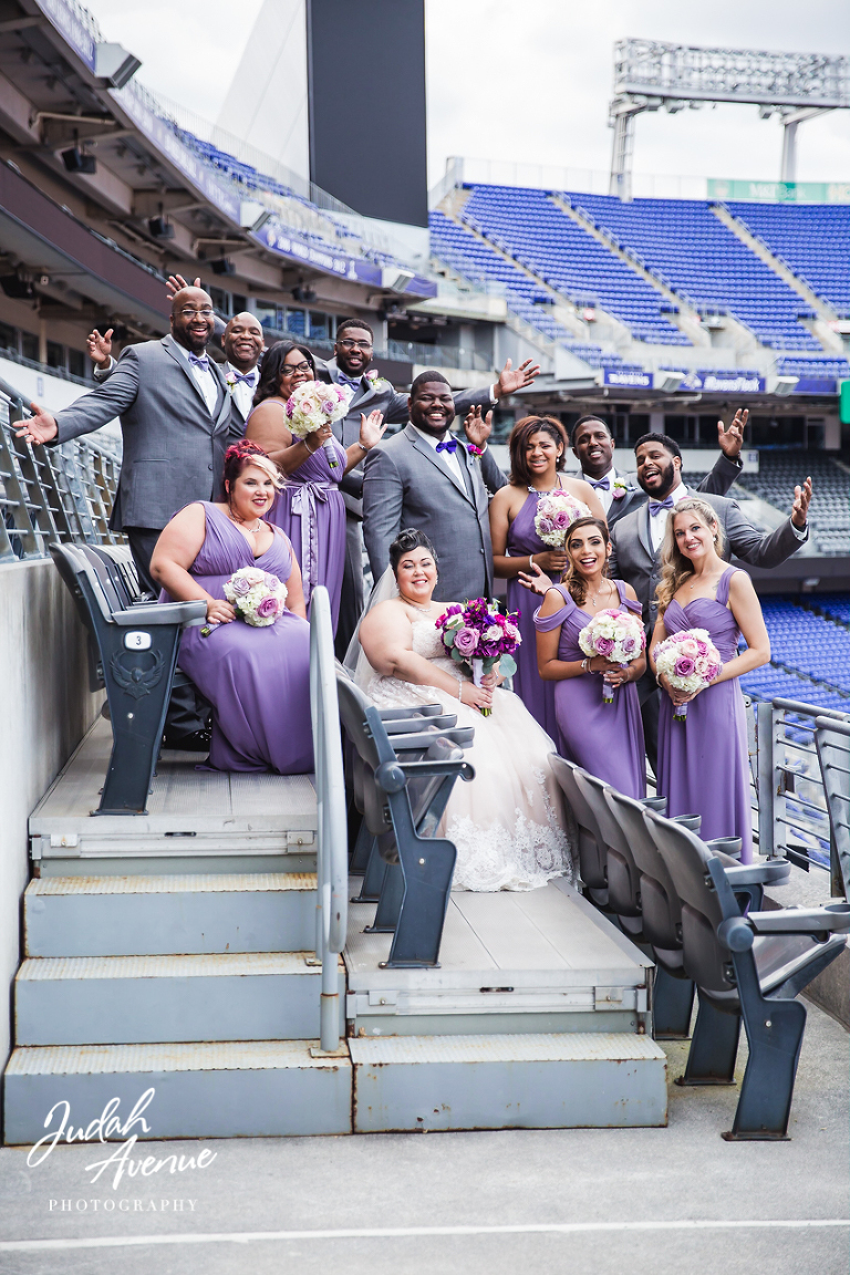 Carly and Navon s Wedding at M T Bank Stadium in Baltimore MD