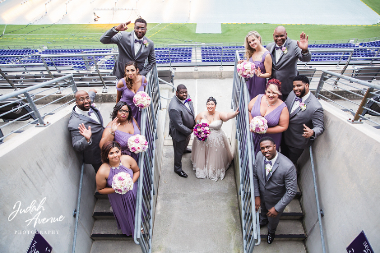 Carly and Navon s Wedding at M T Bank Stadium in Baltimore MD