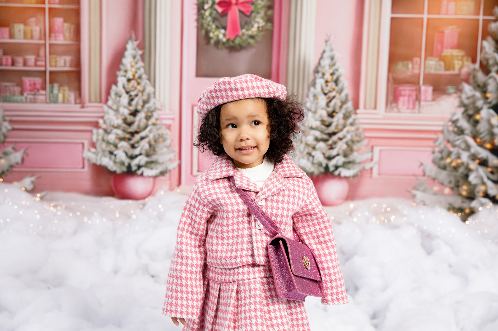 pink christmas xmas photographer in maryland virginia washington dc